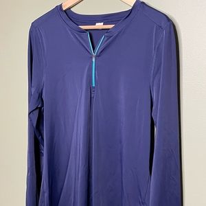 L.L. Bean navy blue rashguard